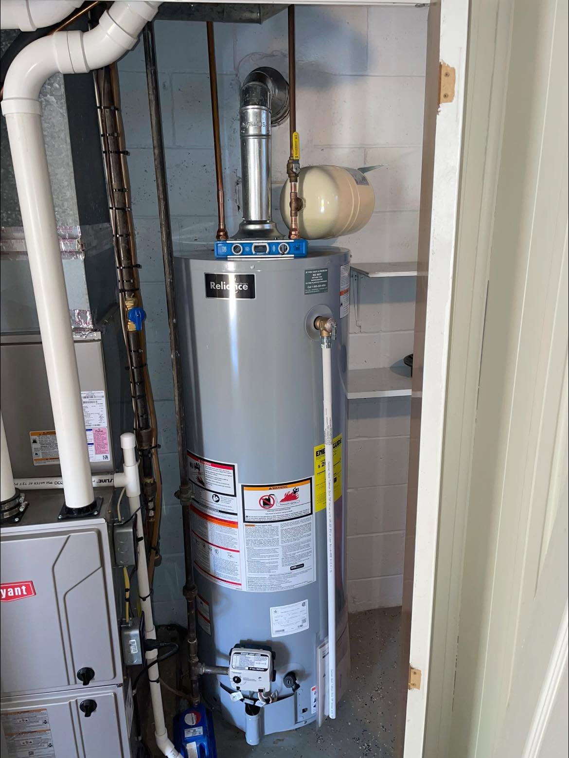 Residential water heater service and installation